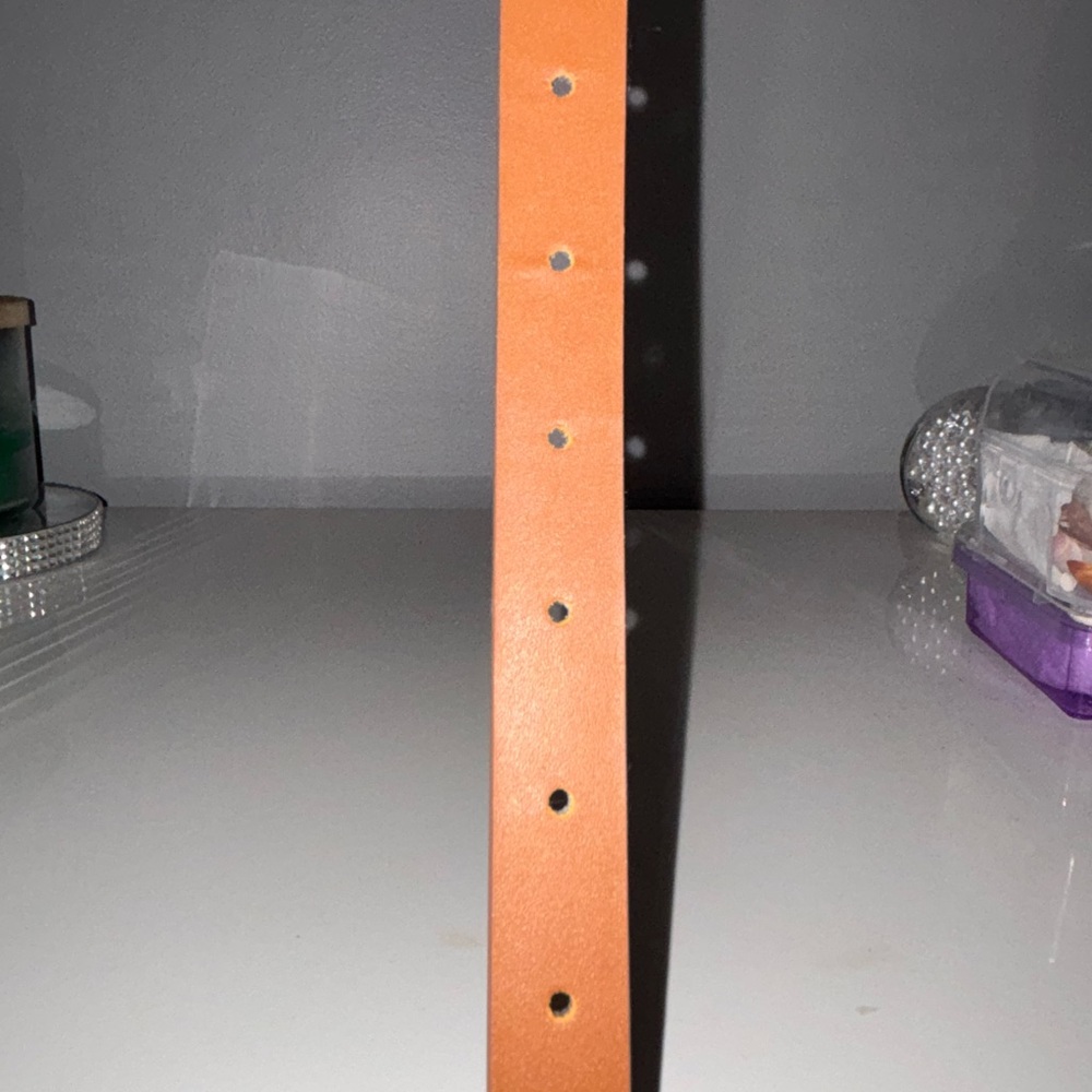 Ardene Tan Leather Belt with Silver Buckle - Picture 2 of 2